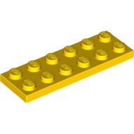 Lego destička 2x6, žlutá (379524)